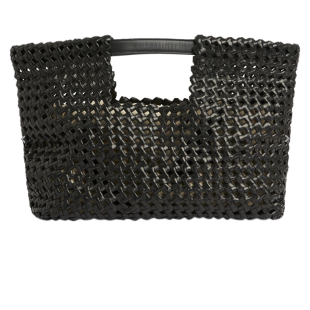 All Saints Liyu woven leather tote bag